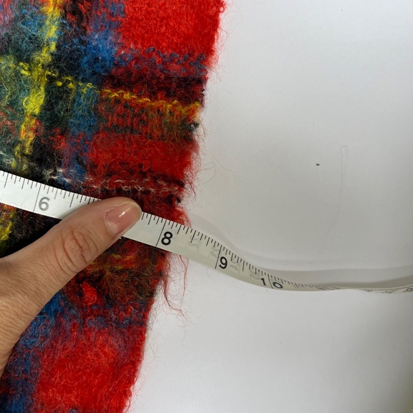 Vintage Tartan Scarf by The Scotch House 100% Mohair / Wool, Classic Plaid - Picture 4 of 6